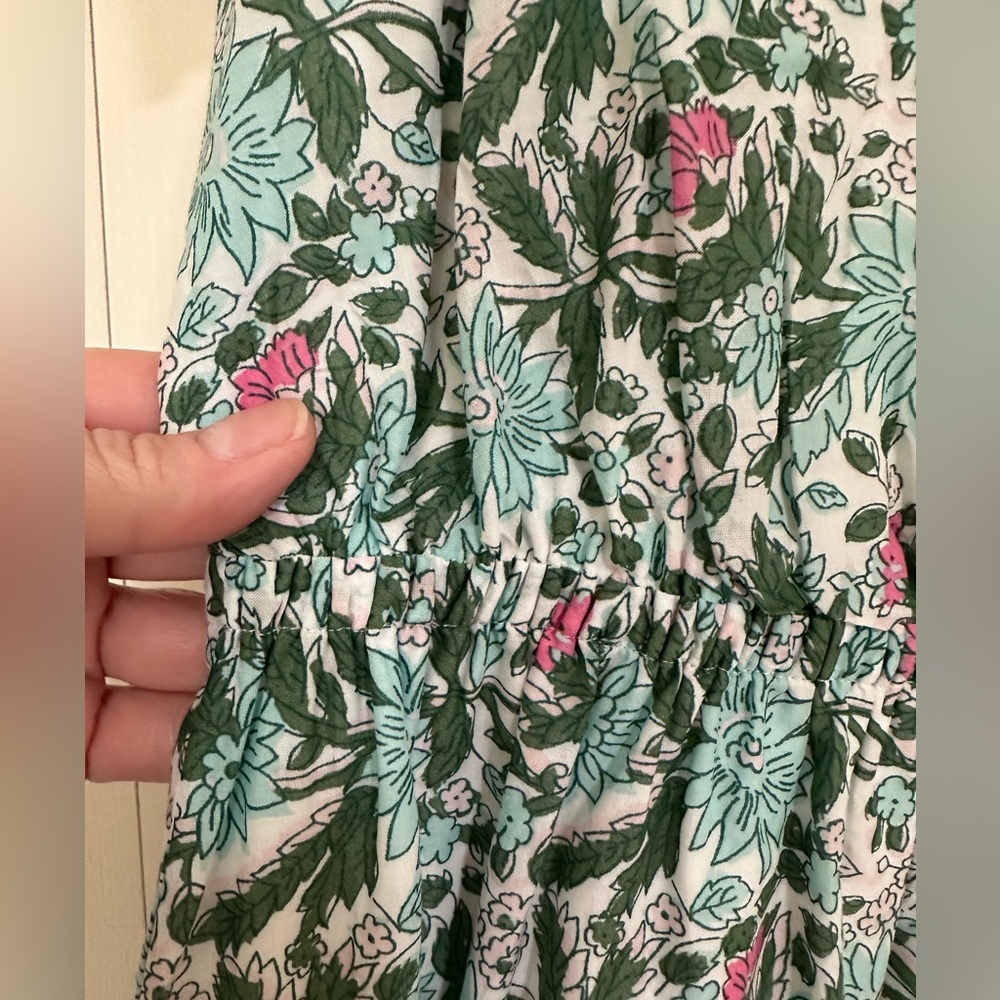 Talbots Green Floral Poplin Midi Dress - Picture 6 of 10